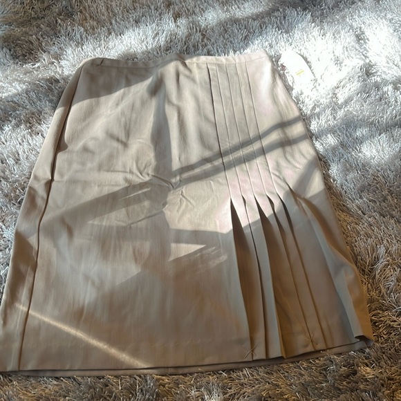 NWT Nine & co “mushroom” color skirt size 4 Women #10188 - Picture 1 of 7
